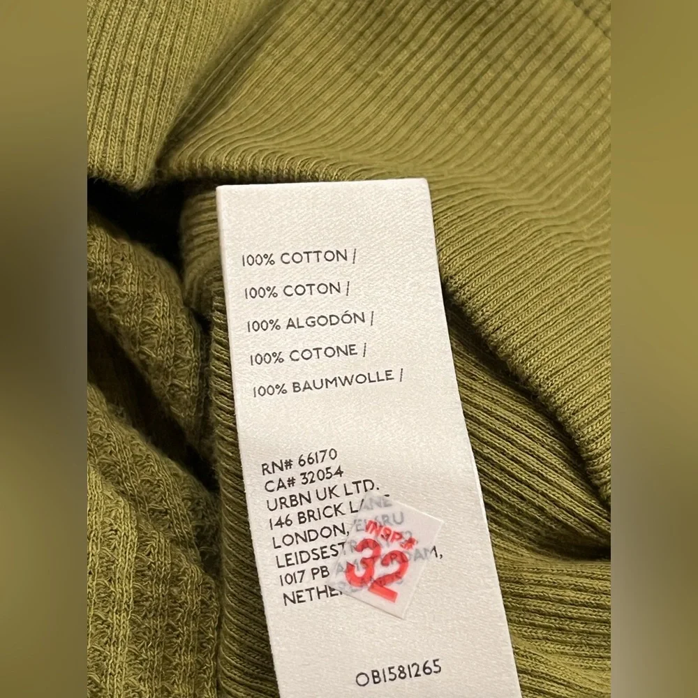 NWT Free People Santa Clara Oversized Thermal Shirt